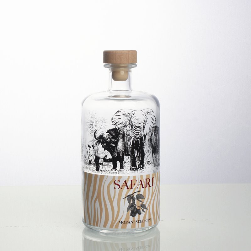 Super Flint Gin Glass Bottle